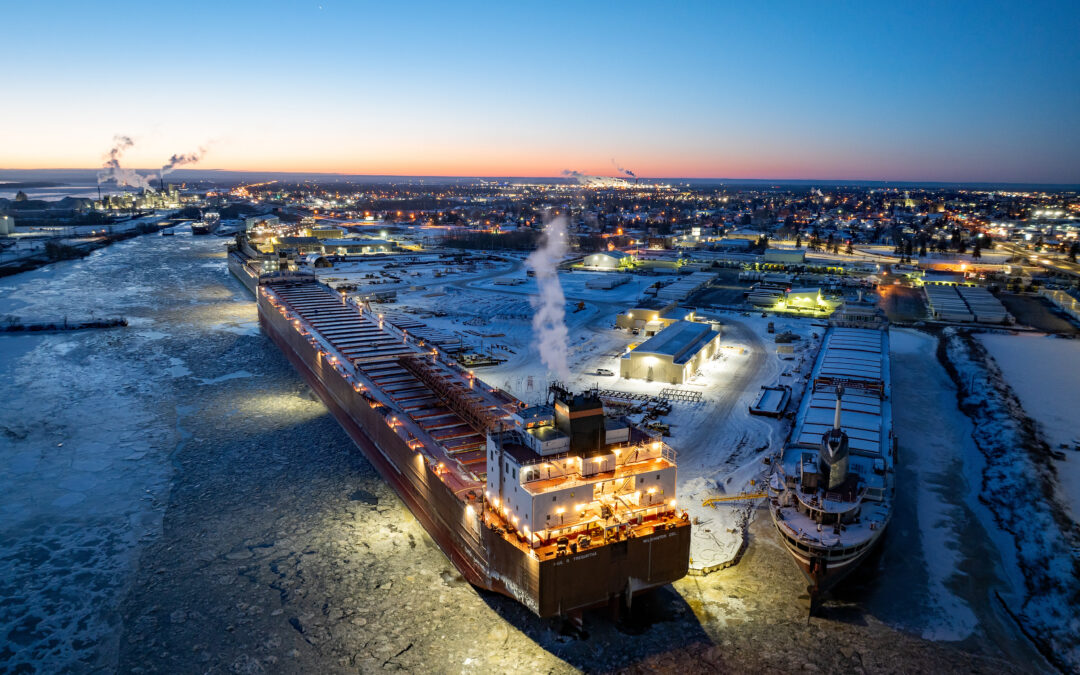 Winter at Fraser Shipyards: Welcoming Majestic Vessels and Embracing the Season
